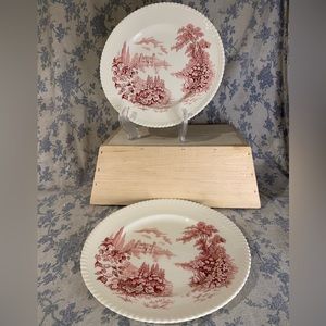 VTG Johnson Brothers Castle on the Lake - Set of 2 Dinner Plates
